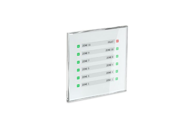 WSC MP mimic indicator panel for a smoke ventilation system.